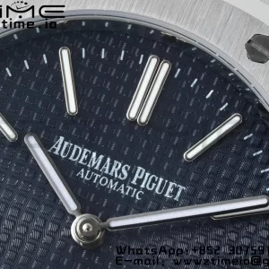 AP Royal Oak 39mm 15202 SS IPF 1:1 Mejor Edición Esfera azul texturizada en brazalete SS A2121 - Super Clone Watch | 1:1 Mejor Versión