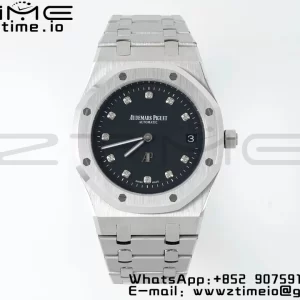 AP Royal Oak 39mm 15202 SS IPF 1:1 Best Edition Black Dial on SS Bracelet A2121 - Super Clone Watch | 1:1 Best Version