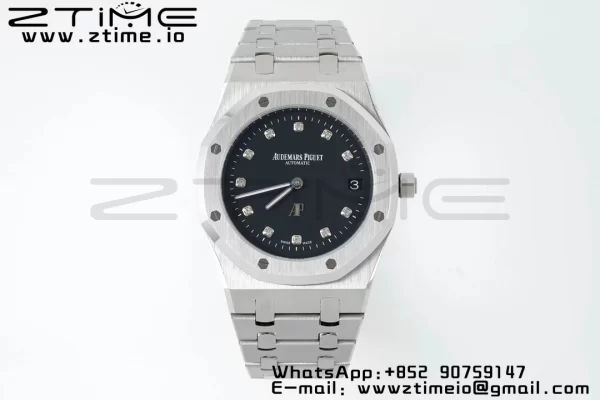 AP Royal Oak 39mm 15202 SS IPF 1:1 Best Edition Black Dial on SS Bracelet A2121 - Super Clone Watch | 1:1 Best Version