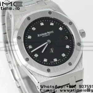 AP Royal Oak 39mm 15202 SS IPF 1:1 Best Edition Black Dial on SS Bracelet A2121 - Super Clone Watch | 1:1 Best Version