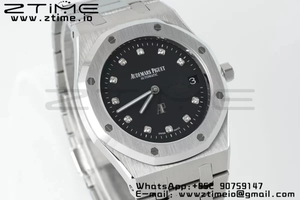 AP Royal Oak 39mm 15202 SS IPF 1:1 Best Edition Black Dial on SS Bracelet A2121 - Super Clone Watch | 1:1 Best Version