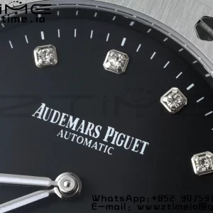 AP Royal Oak 39mm 15202 SS IPF 1:1 Best Edition Black Dial on SS Bracelet A2121 - Super Clone Watch | 1:1 Best Version