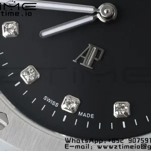AP Royal Oak 39mm 15202 SS IPF 1:1 Best Edition Black Dial on SS Bracelet A2121 - Super Clone Watch | 1:1 Best Version