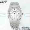 AP Royal Oak 39mm 15202 SS IPF 1:1 Best Edition Cadran blanc texturé sur bracelet SS A2121 - Super Clone Watch | 1:1 Best Version