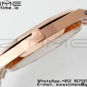 AP Royal Oak 39mm 15202 RG IPF 1:1 Best Edition Cadran albastru texturat pe brățară RG A2121 - Super Clone Watch | 1:1 Best Version