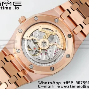 AP Royal Oak 39mm 15202 RG IPF 1:1 Best Edition Cadran albastru texturat pe brățară RG A2121 - Super Clone Watch | 1:1 Best Version