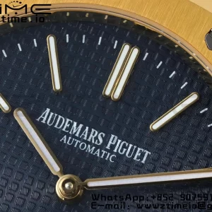 AP Royal Oak 39mm 15202 YG IPF 1:1 Best Edition Cadran Bleu Texturé sur Bracelet YG A2121 - Super Clone Watch | 1:1 Best Version
