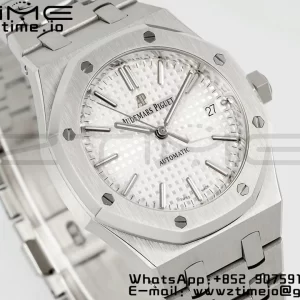 AP Royal Oak 37mm 15450 SS IPF Best Edition White Dial on SS Bracelet SA3120 Super Clone - Super Clone Watch | 1:1 Best Version