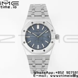AP Royal Oak 37mm 15450 SS IPF Best Edition Blue Dial on SS Bracelet SA3120 Super Clone - Super Clone Watch | 1:1 Best Version