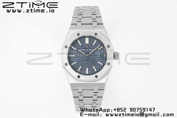 AP Royal Oak 37mm 15450 SS IPF Best Edition Blue Dial on SS Bracelet SA3120 Super Clone - Super Clone Watch | 1:1 Best Version