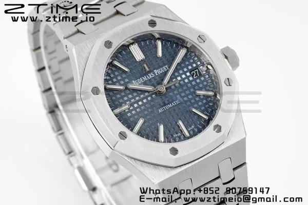 AP Royal Oak 37mm 15450 SS IPF Best Edition Blue Dial on SS Bracelet SA3120 Super Clone - Super Clone Watch | 1:1 Best Version