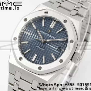 AP Royal Oak 37mm 15450 SS IPF Best Edition Blue Dial on SS Bracelet SA3120 Super Clone - Super Clone Watch | 1:1 Best Version