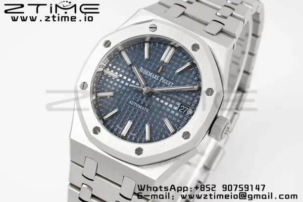 AP Royal Oak 37mm 15450 SS IPF Best Edition Blue Dial on SS Bracelet SA3120 Super Clone - Super Clone Watch | 1:1 Best Version