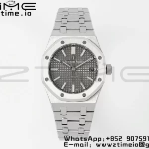 AP Royal Oak 37mm 15450 SS IPF Best Edition Gray Dial on SS Bracelet SA3120 Super Clone - Super Clone Watch | 1:1 Best Version