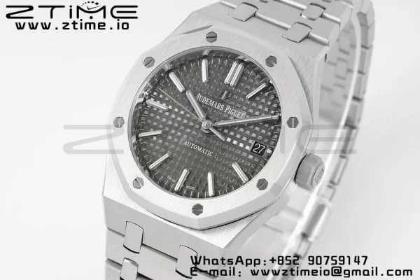AP Royal Oak 37mm 15450 SS IPF Best Edition Gray Dial on SS Bracelet SA3120 Super Clone - Super Clone Watch | 1:1 Best Version