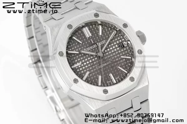AP Royal Oak 37mm 15450 SS IPF Best Edition Gray Dial on SS Bracelet SA3120 Super Clone - Super Clone Watch | 1:1 Best Version