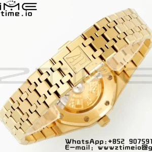 AP Royal Oak 37mm 15450 YG IPF Best Edition Blue Dial on YG Bracelet SA3120 Super Clone - Super Clone Watch | 1:1 Best Version