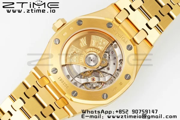 AP Royal Oak 37mm 15450 YG IPF Best Edition Blue Dial on YG Bracelet SA3120 Super Clone - Super Clone Watch | 1:1 Best Version