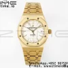 AP Royal Oak 37mm 15450 YG IPF Best Edition White Dial on YG Bracelet SA3120 Super Clone - Super Clone Watch | 1:1 Best Version