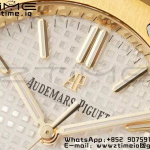 AP Royal Oak 37mm 15450 YG IPF Best Edition White Dial on YG Bracelet SA3120 Super Clone - Super Clone Watch | 1:1 Best Version