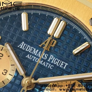 AP Royal Oak Chrono 26331 YG IPF 1:1 Best Edition Blue/YG Dial on YG Bracelet A7750 - Super Clone Watch | 1:1 Best Version
