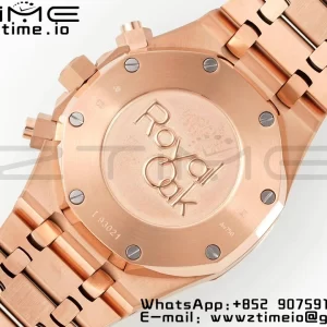 AP Royal Oak Chrono 26331 RG IPF 1:1 Best Edition Brown/RG Dial on RG Bracelet A7750 - Super Clone Watch | 1:1 Best Version