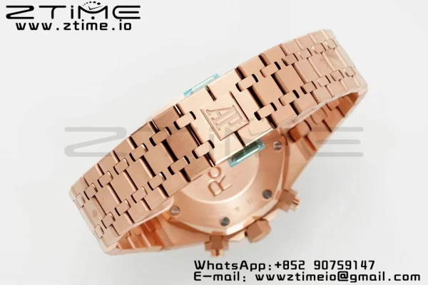 AP Royal Oak Chrono 26331 RG IPF 1:1 Best Edition Brown/RG Dial on RG Bracelet A7750 - Super Clone Watch | 1:1 Best Version