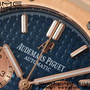 AP Royal Oak Chrono 26331 RG IPF 1:1 Best Edition Cadran albastru/RG pe brățară RG A7750 - Super Clone Watch | 1:1 Best Version