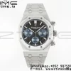 AP Royal Oak Chrono 26331 SS IPF 1:1 Best Edition Gray/Blue Dial on SS Bracelet A7750 - Super Clone Watch | 1:1 Best Version