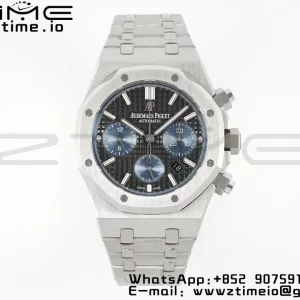 AP Royal Oak Chrono 26331 SS IPF 1:1 Best Edition Gray/Blue Dial on SS Bracelet A7750 - Super Clone Watch | 1:1 Best Version