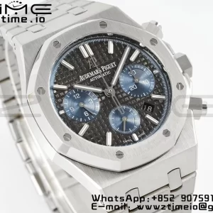 AP Royal Oak Chrono 26331 SS IPF 1:1 Best Edition Gray/Blue Dial on SS Bracelet A7750 - Super Clone Watch | 1:1 Best Version
