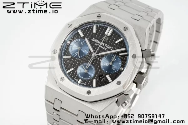 AP Royal Oak Chrono 26331 SS IPF 1:1 Best Edition Gray/Blue Dial on SS Bracelet A7750 - Super Clone Watch | 1:1 Best Version