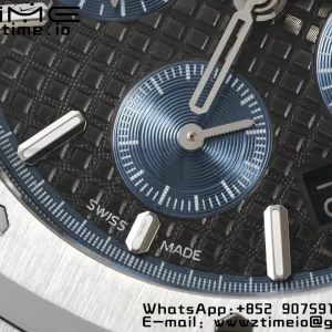 AP Royal Oak Chrono 26331 SS IPF 1:1 Best Edition Gray/Blue Dial on SS Bracelet A7750 - Super Clone Watch | 1:1 Best Version