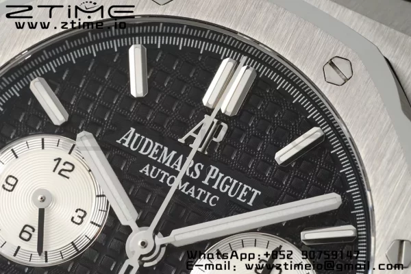 AP Royal Oak Chrono 26331 SS IPF 1:1 Best Edition Black/White Dial on SS Bracelet A7750 - Super Clone Watch | 1:1 Best Version