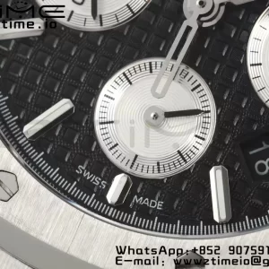 AP Royal Oak Chrono 26331 SS IPF 1:1 Best Edition Black/White Dial on SS Bracelet A7750 - Super Clone Watch | 1:1 Best Version