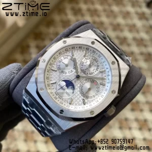 AP ロイヤルオーク 41mm コンプリケイテッド 26574 SS APSF 1:1 ベストエディション シルバーダイアル SSブレスレット A5134 (CHS) - スーパークローンウォッチ｜1:1 ベストバージョン