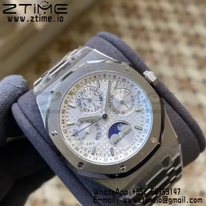 AP ロイヤルオーク 41mm コンプリケイテッド 26574 SS APSF 1:1 ベストエディション シルバーダイアル SSブレスレット A5134 (CHS) - スーパークローンウォッチ｜1:1 ベストバージョン