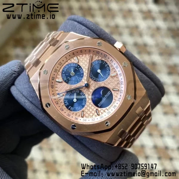 AP Royal Oak 41mm Complicated 26609TI RG APSF1:1 Best Edition RG Dial on RG Bracelet A5134 (CHS) - Ρολόι Super Clone | 1:1 Best Version