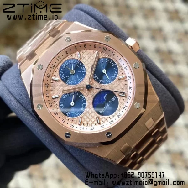 AP Royal Oak 41mm Complicated 26609TI RG APSF1:1 Best Edition RG Dial on RG Bracelet A5134 (CHS) - Ρολόι Super Clone | 1:1 Best Version
