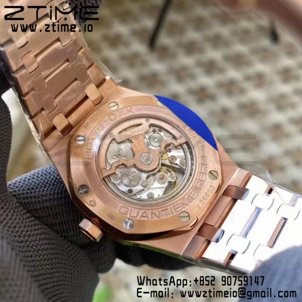 AP Royal Oak 41mm Complicated 26609TI RG APSF1:1 Best Edition RG Dial on RG Bracelet A5134 (CHS) - Ρολόι Super Clone | 1:1 Best Version