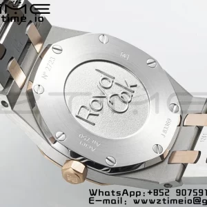 AP Lady Royal Oak 67651 33mm SS/RG ZF 1:1 Best Edition White Dial Diamonds Bezel on SS/RG Bracelet ETA Quartz - Super Clone Watch | 1:1 Best Version