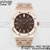 AP Lady Royal Oak 67650 33mm RG ZF 1:1 Best Edition Brown Dial on RG Bracelet ETA Quartz - Super Clone Watch | 1:1 Best Version