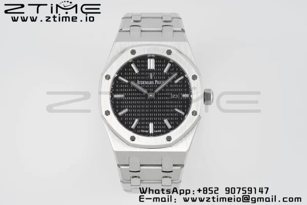 AP Lady Royal Oak 67650 33mm SS ZF 1:1 Best Edition Black Dial on SS Bracelet ETA Quartz - Super Clone Watch | 1:1 Best Version