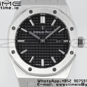 AP Lady Royal Oak 67650 33mm SS ZF 1:1 Best Edition Black Dial on SS Bracelet ETA Quartz - Super Clone Watch | 1:1 Best Version