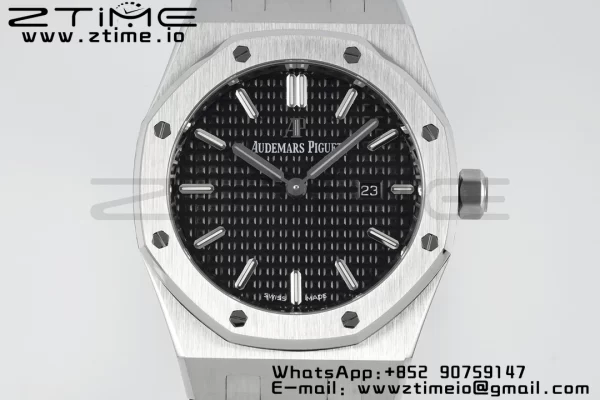 AP Lady Royal Oak 67650 33mm SS ZF 1:1 Best Edition Black Dial on SS Bracelet ETA Quartz - Super Clone Watch | 1:1 Best Version