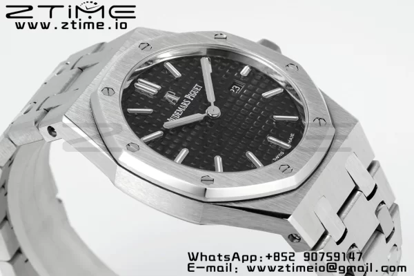 AP Lady Royal Oak 67650 33mm SS ZF 1:1 Best Edition Black Dial on SS Bracelet ETA Quartz - Super Clone Watch | 1:1 Best Version