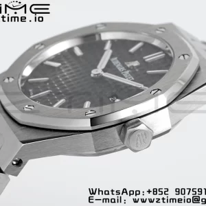 AP Lady Royal Oak 67650 33mm SS ZF 1:1 Best Edition Black Dial on SS Bracelet ETA Quartz - Super Clone Watch | 1:1 Best Version