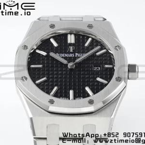 AP Lady Royal Oak 67650 33mm SS ZF 1:1 Best Edition Black Dial on SS Bracelet ETA Quartz - Super Clone Watch | 1:1 Best Version