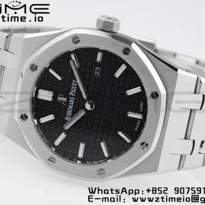 AP Lady Royal Oak 67650 33mm SS ZF 1:1 Best Edition Black Dial on SS Bracelet ETA Quartz - Super Clone Watch | 1:1 Best Version