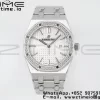 AP Lady Royal Oak 67651 33mm SS ZF 1:1 Best Edition White Dial Diamonds Bezel on SS Bracelet ETA Quartz - Super Clone Watch | 1:1 Best Version